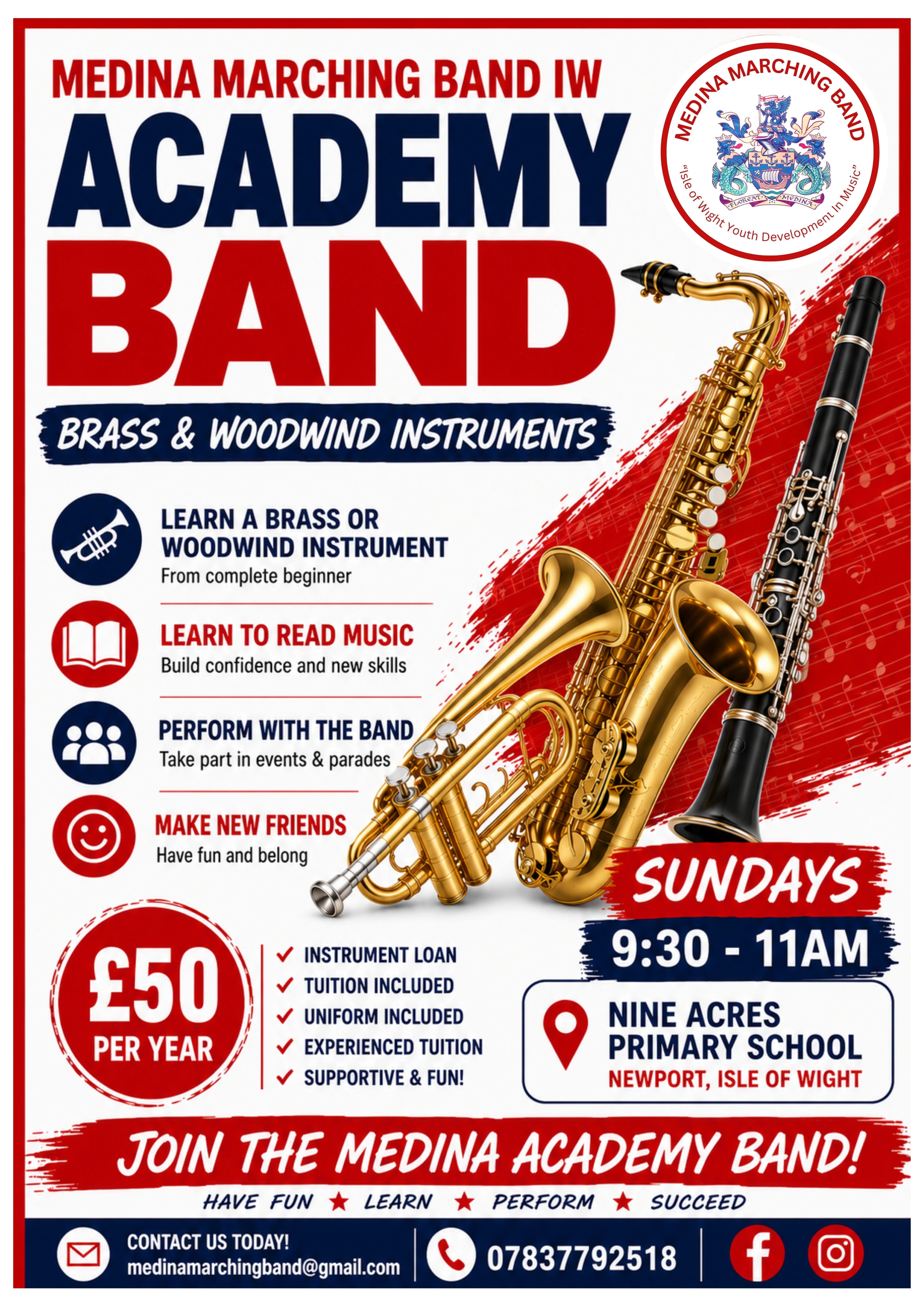 Learn a Brass or Woodwind Instrument